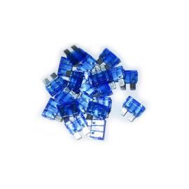 100 FUSIBLES BLEU PÂLE LAMELLAIRES ENFICHABLES 15A